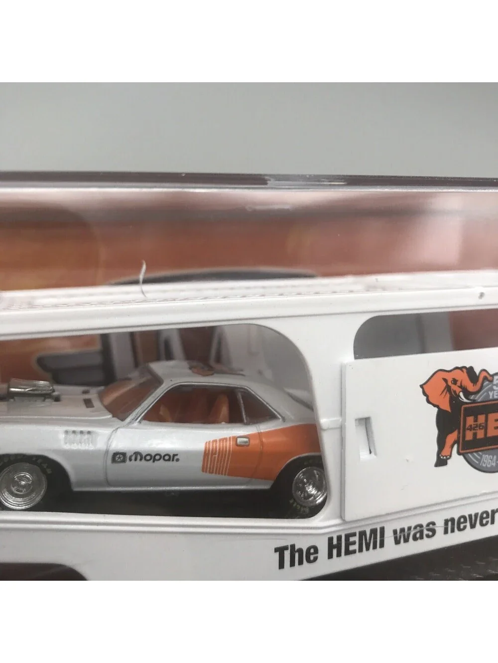 M2 Auto-Hauler 1957 Dodge COE 1971 Plymouth Hemi Cuda 50 Years Mopar Diecast